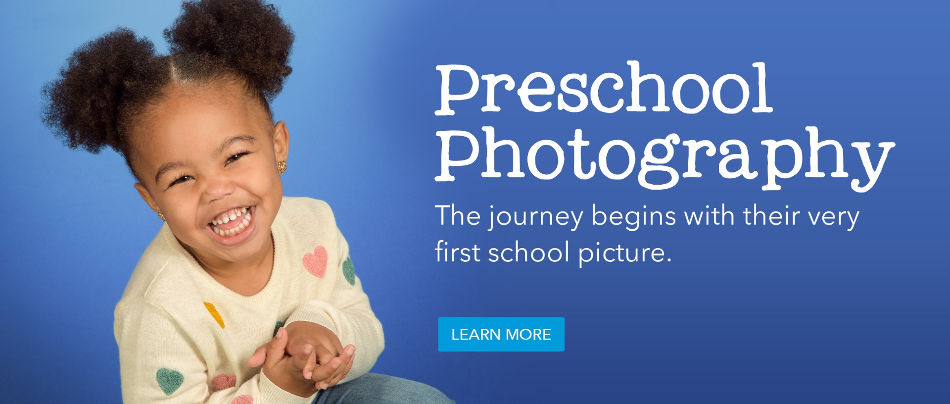 Preschool Photography — the journey begins with their very first school picture
